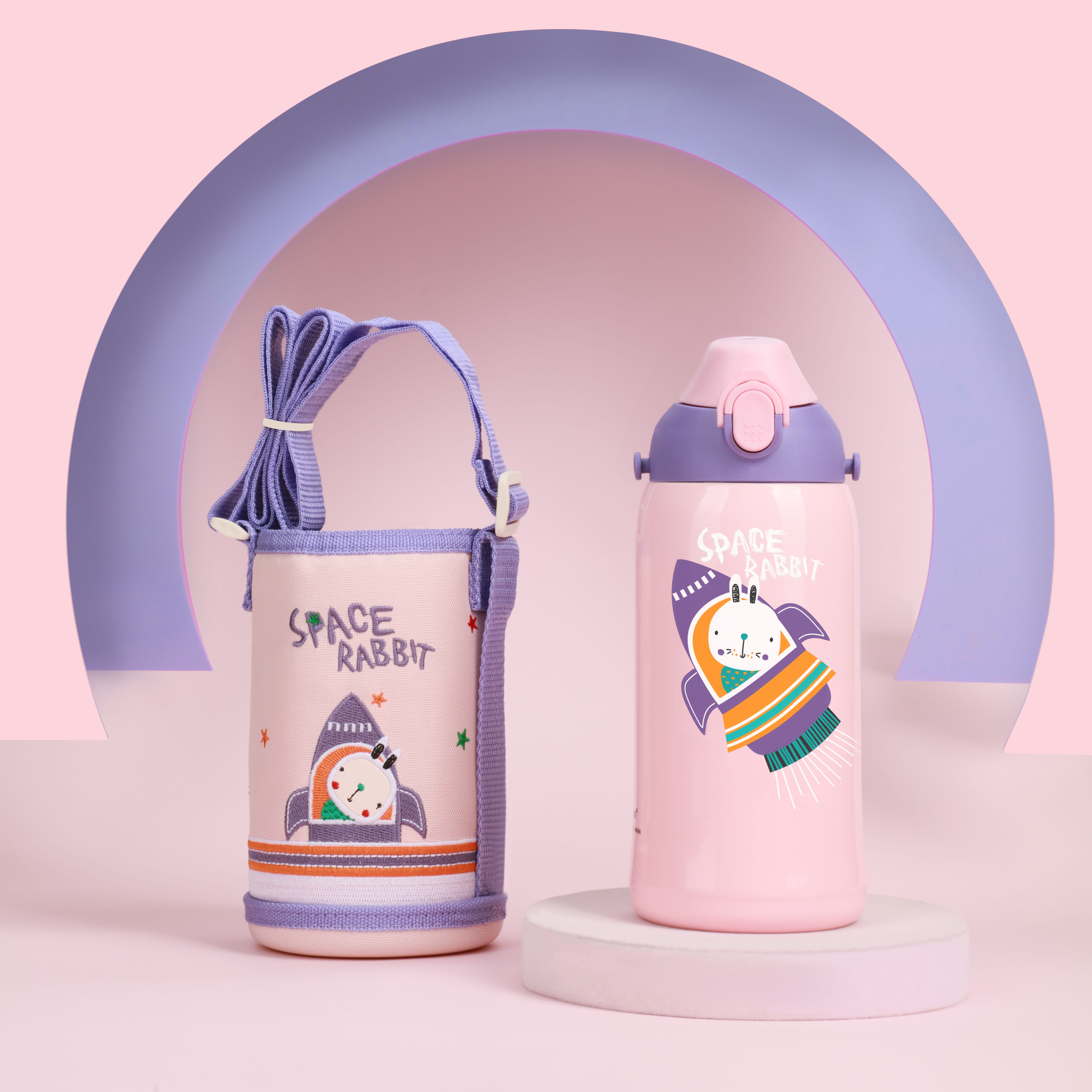 Wholesale UZSPACE 580ml Thermos Kids Children Stainless Steel Insulated  Water Bottle With Straw Manufacturer and Supplier