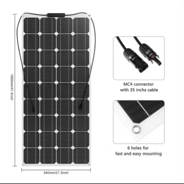 200W Rollable Thin Film Rollable Flexible Solar Panel