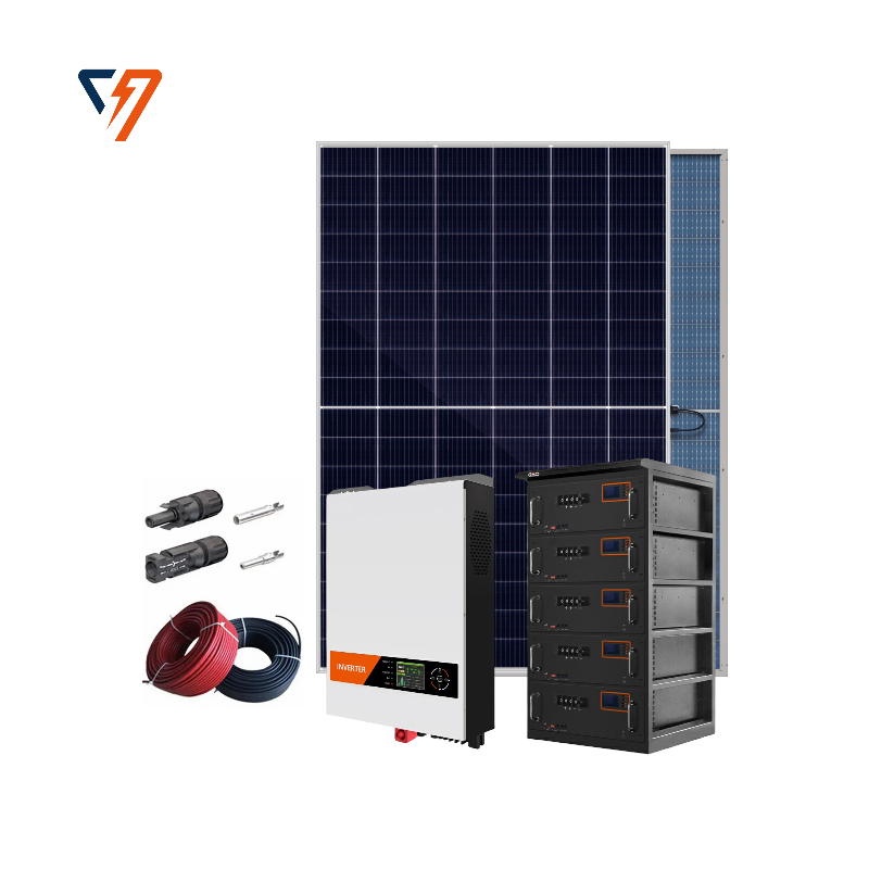 3kw full set bulk Off Grid Solar pure sine wave single phase inverter home solar energy system with lithium battery panel