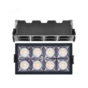 CE Linear Spotlights Wholesales Die-casting LED 15/20/30/60W Linear Wall Washer Recessed Grille Light