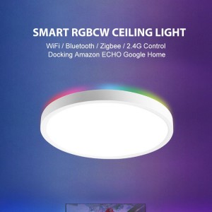 AC100-220V dimmable smart control wifi zigbee ceiling lights surface mounted RGB ultra thin home decoration smart LED ceiling lights