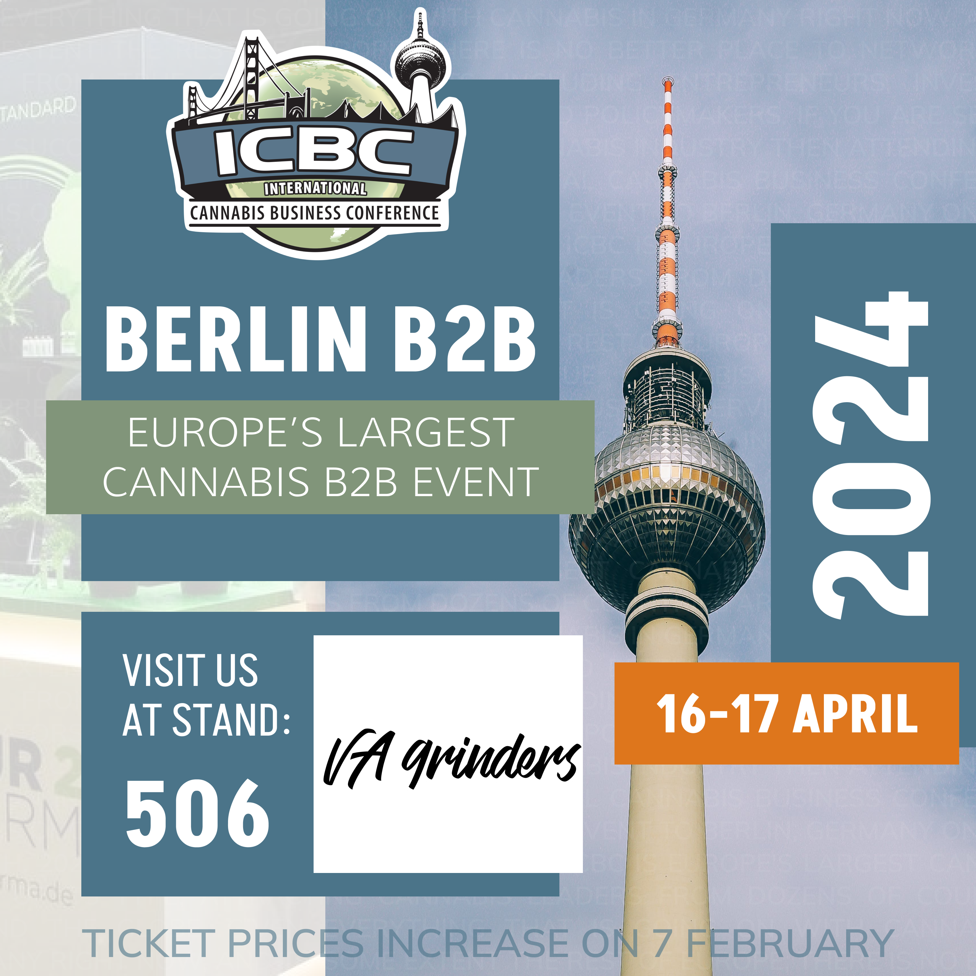 Vagrinders will be attending ICBC Berlin