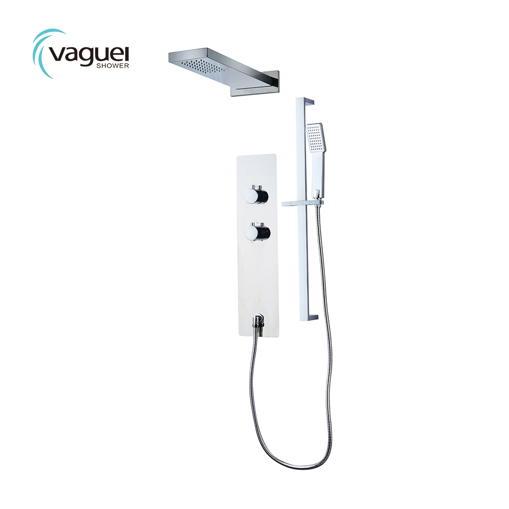 Chinese wholesale Bamboo Shower Panel - Concealed Massage Shower Jet Waterfall Shower Panel With Temperature Control – Vogueshower