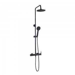 Reasonable price for Shower Column With Faucet - Stainless Steel Black Faucet Set Bathroom Shower – Vogueshower