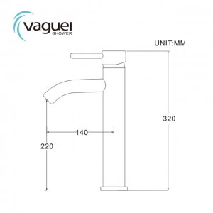 Vaguel Commercial Faucet Hot Cold Water Mixer Basin Tap
