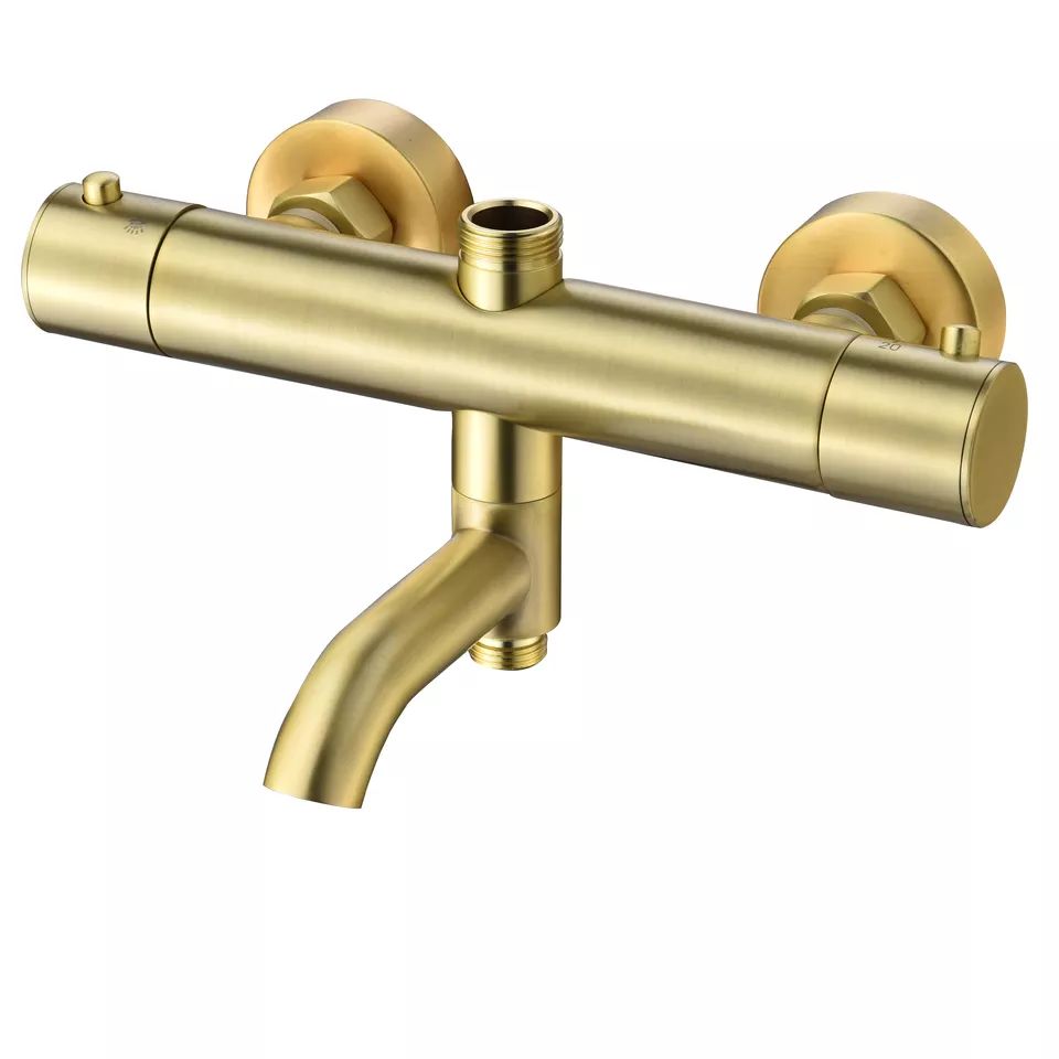 Factory directly supply Mixer Taps - Vaguel Exposed Polished Rose Gold Thermostatic Shower Faucet – Vogueshower
