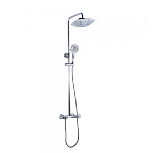 Vaguel Hot Sale Cheap Stainless Steel Exposed Wall Mounted Shower Column With Massage Handheld Shower