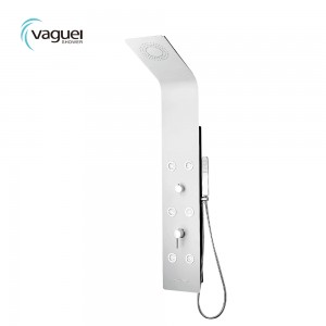 Vaguel High Quality Aluminium Multi Function Smart Shower Panel System With Shower Body Jets