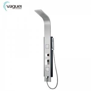 Vaguel Visor Wall Mounted Stainless Steel Massage Shower Panel With Adjustable Body Spray Jets