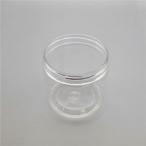 High Quality Plastic Containers Refillable Round Clear 8 Oz 200ml 250ml 300ml 16oz Clear Plastic Jar For Spices Powder Dry Goods