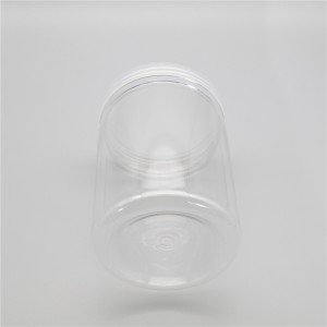 Plastic Clear Sealing PET Oval Hexagonal Jar For Honey Dry Food Candy