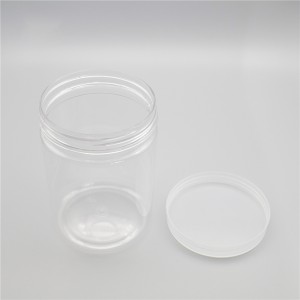 Plastic Clear Sealing PET Oval Hexagonal Jar For Honey Dry Food Candy