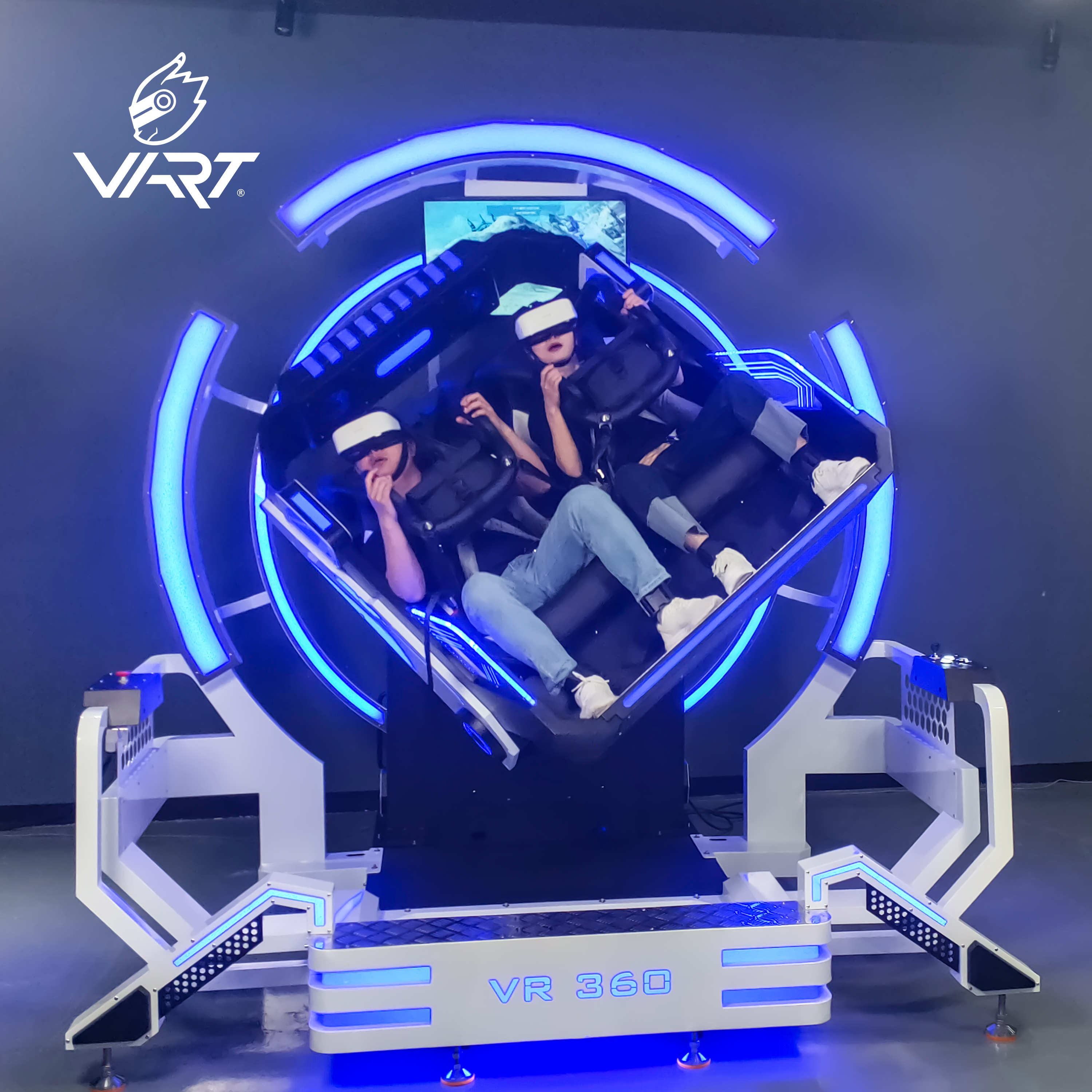 Ixabiso eliphantsi le-9d Vr 360 Degree Headtracking Roller Coaster Simulator Plus Virtual Reality Vibration 9d Cinema
