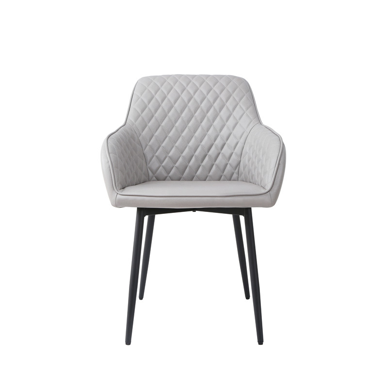 HLDC-2144-Grey Faux Leather Dining Chairs