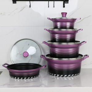 Top Suppliers Non Stick Cookware Set Cw-7101 - Die-casting Nonstick Cookware Set – Happy Cooking