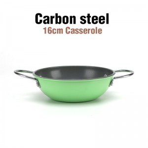 Manufacturing Companies for Nonstick Frying Red Pan - Carbon Steel Wok Pan Stir Fry Pan Round Flat Bottom Wok – Happy Cooking