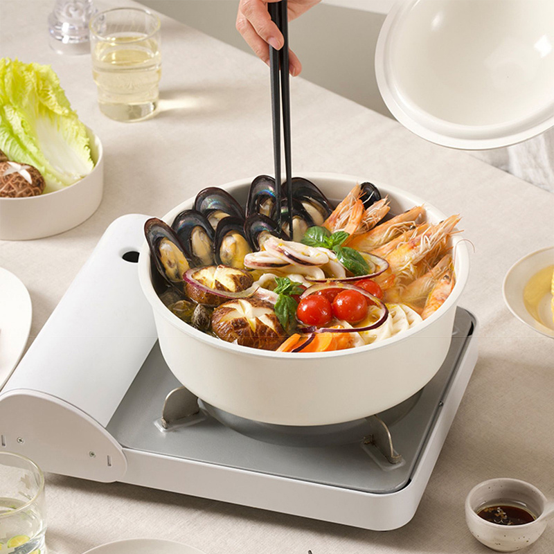 Multi-functional Non Stick Aluminum Cooking Pan with Detachable Handle