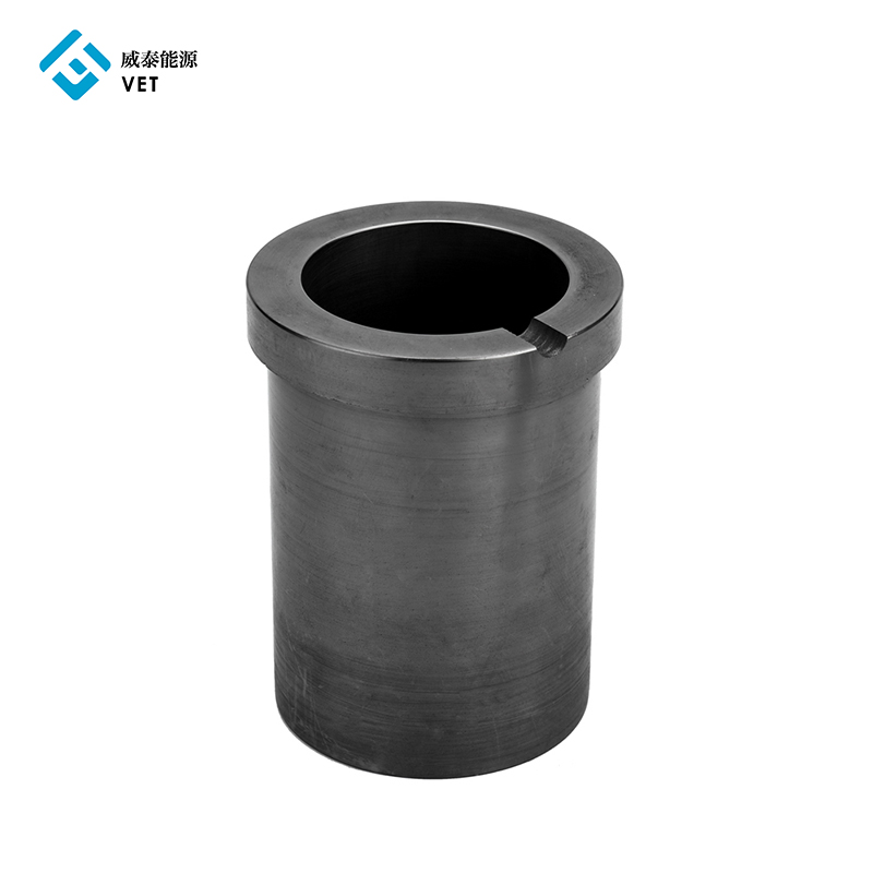 China Supplier Pyrolytic Graphite Plate - Carbon crucible, aluminum melting 8kg graphite crucible  – VET Energy