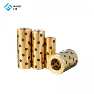 Factory supplied Pure Extruded Graphite Tube Hollow Blocks Machining