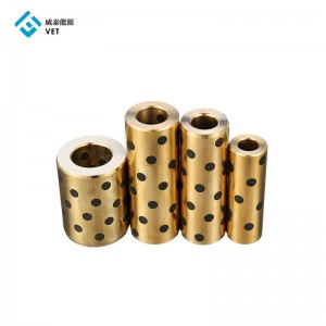 Factory supplied Pure Extruded Graphite Tube Hollow Blocks Machining