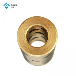 Fast delivery SAE841 Oil Impregnated Sintered Metal Graphite Bearing Flange Sleeve Spacer Bushing