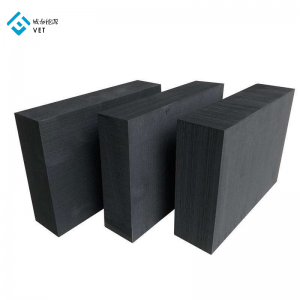 High purity isostatic pressed graphite block high temperature and high strength graphite products