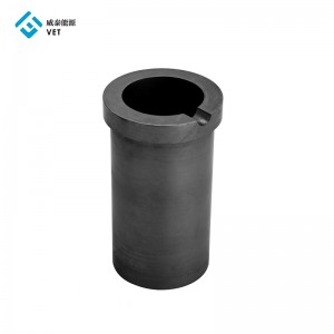 China Cheap price carbon bonded SiC silicon carbide graphite crucible for for melting aluminium