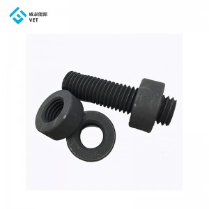 Graphite nuts and bolts for vacuum furnace industry