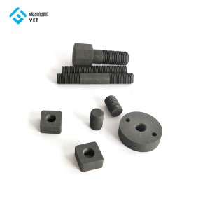 OEM Supply Graphite Boat For Solar Panel - Graphite nuts and bolts for vacuum furnace industry  – VET Energy