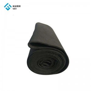 China Wholesale China High Purity Rayon Carbon Graphite Fiber Felt as Thermal Insulation Material