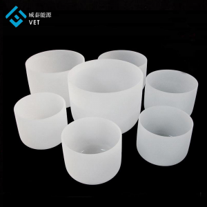 Discount wholesale Od55 Cylindrical Milky White Fused Silica Quartz Glass Crucible