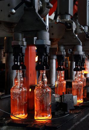 Glass production process