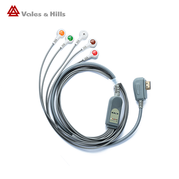 5-lead 10-lead ecg cable for holter ECG device