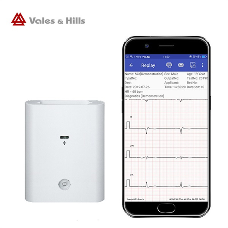 Android bluetooth ecg simultenaous 12-lead for multi medical functions