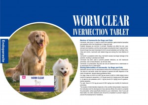 Veterinary Use Ivermectin Tablet Wormer Clear for Pet Only