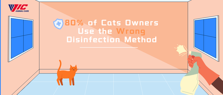 80% of Cats Owners Use the Wrong Disinfection Method.