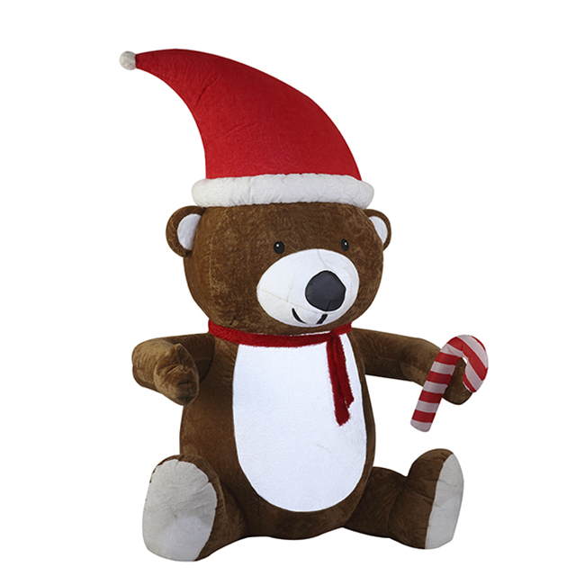 Professional China Christmas Decoration Tree - 8FT Inflatable Bear with Plush（Short Plush） – K&N
