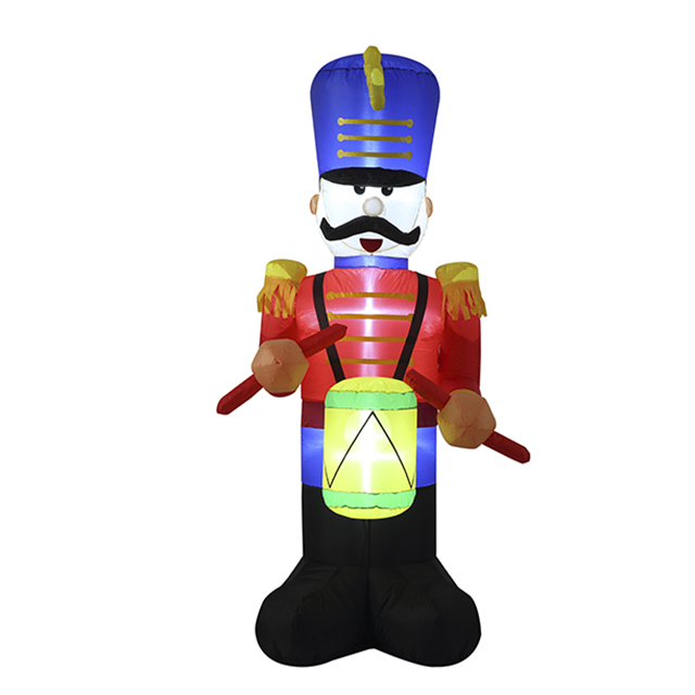 Free sample for 8m Inflatable Christmas – 6FT Inflatable Nutcracker soldier Drummer – K&N