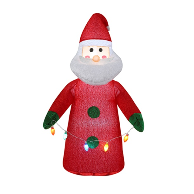 B11526-4 4FT Inflatable Santa with all Plush
