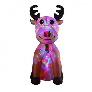 Lowest Price for Christmas Inflatable Santa - 8FT Inflatable flashing Reindeer – K&N