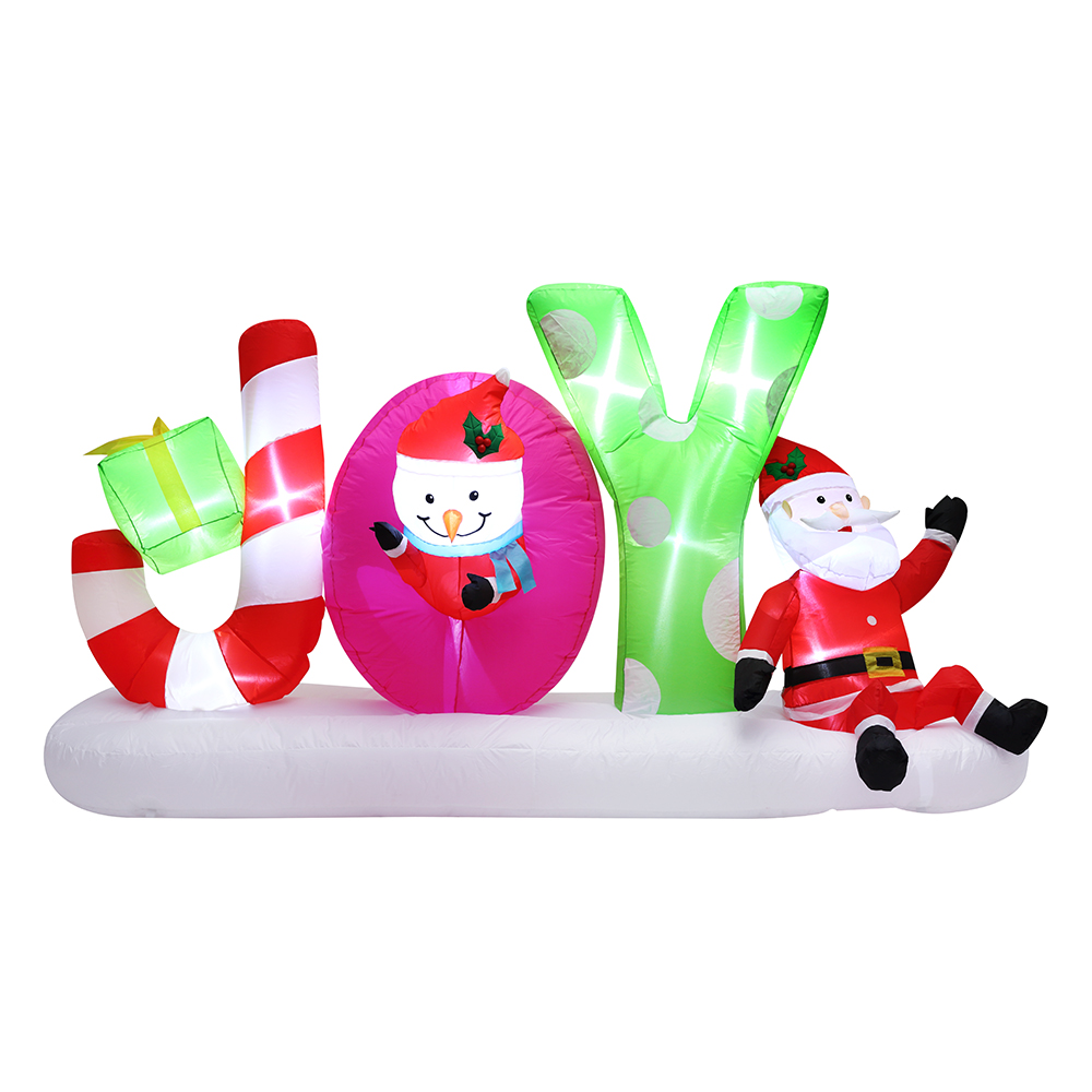 8FT Inflatable JOY Sign With IC Control LED Lights