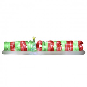 Low price for Christmas Inflatable Ornaments - 20FT Length Inflatable Merry Christmas Sign with light show – K&N