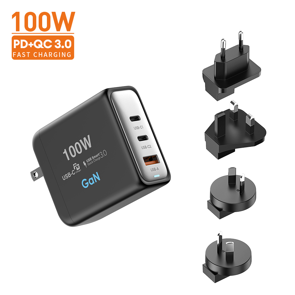 Vina New Tech Gan PD 100W Super Fast Charger Type C Travel Adapter