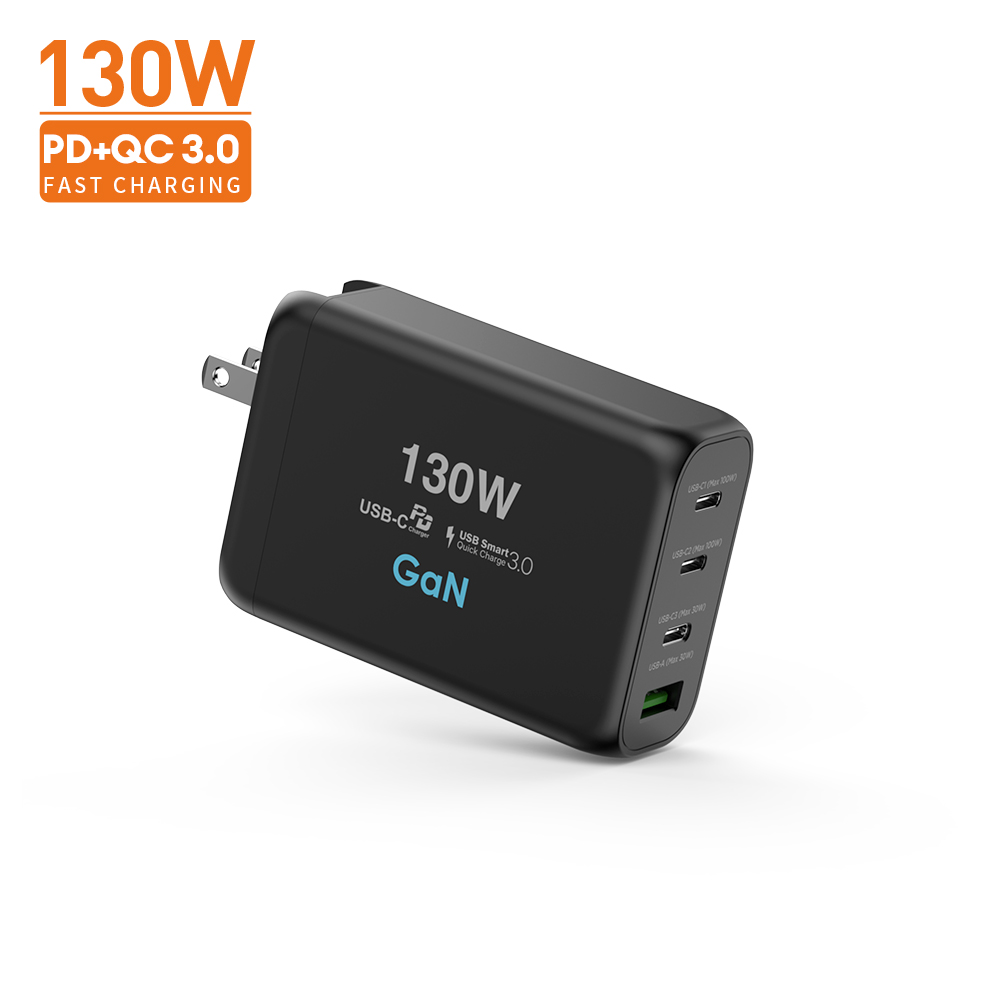Vina New Trend tech gan 130w pd fast charger for ugreen charger 100w for xiaomi for iphone super fast charger type c travel adapter