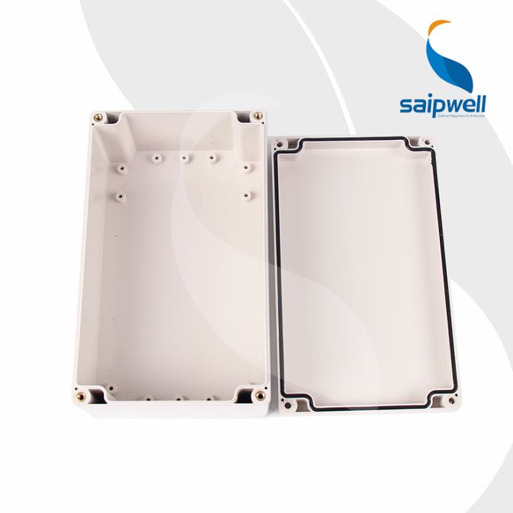 Waterproof Plastic Box with Hinged Lid - Secure Weather-Resistant Enclosure  - Saipwell Electric