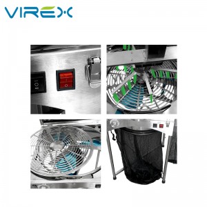China New Product Hydroponic Indoor Garden - Dry Net Collapsible Mesh Hydroponic Drying Rack 2-8 Layers Hanging Plant – Virex