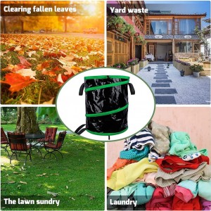 Foldable Leaf Storage Bag Home Foldable Trash Can Large-Capacity Portable Lawn Patio Garden Leaf Bag