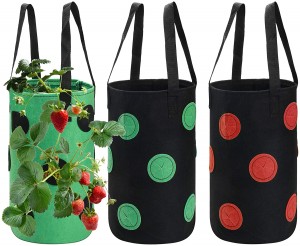 Strawberry Grow Bags 3 Gallon Planting With 12 Grow Pouches Plant Growing Hanger Bag