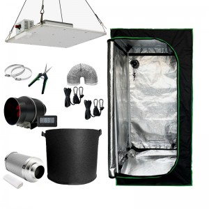 80*80*160CM Grow Tent Kit 600 D Hydroponic Flower Customized For Indoor Use