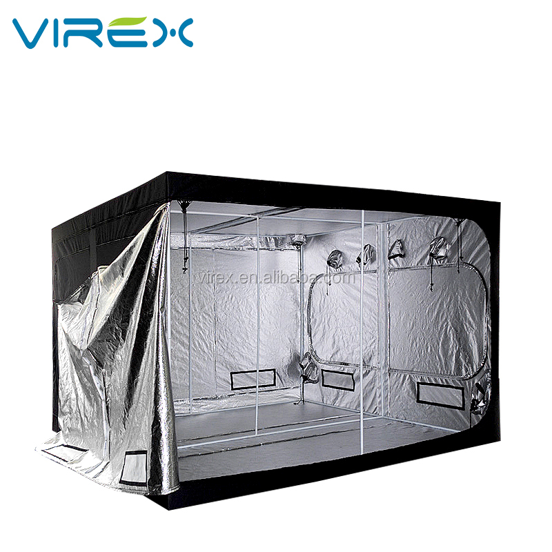 OEM/ODM China Fan In Grow Tent - 300*300*200 CM Durable Grow Tent Box Planter Oxford Mylar  – Virex
